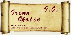 Irena Okolić vizit kartica